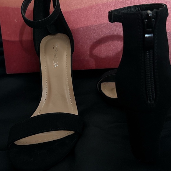 Top Moda Women's Platform chunky heel ankle strap High heel - Picture 3 of 3